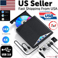 External CD DVD Drive For PC Laptop Windows 11 10 USB 3.0 Burner Reader Writer