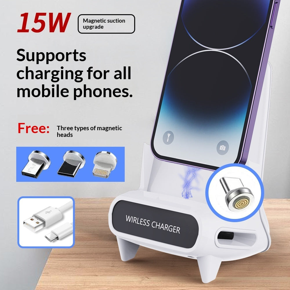 Lazy Chair Stand For Desktop Horizontal Or Vertical Viewing Enhanced Audio For Binge-watching Auto-sensing Fast Charger