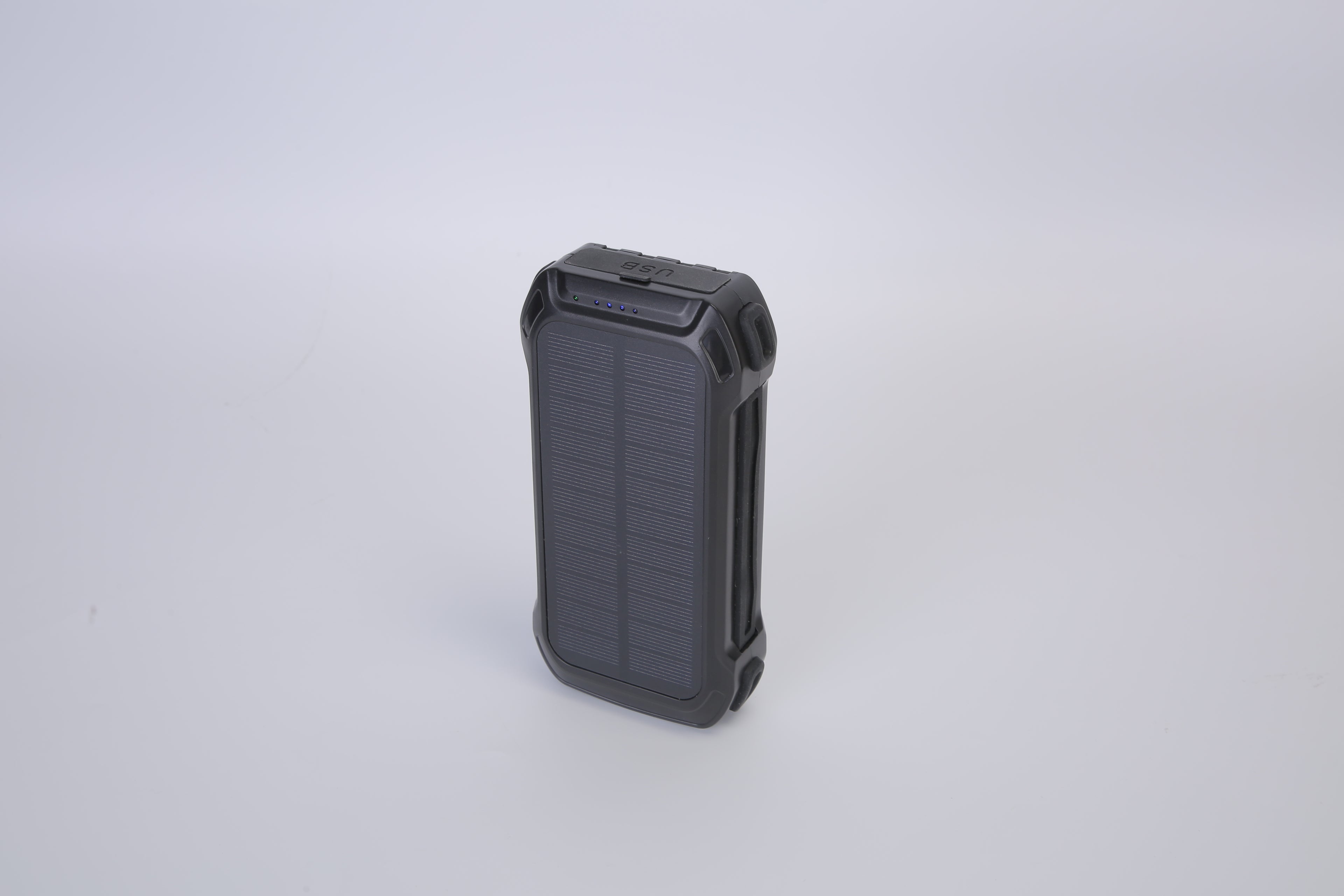 1Pc Portable Solar Charger 49800mAh Power Bank External Battery Pack 22.5W PD Fast Charging Built In 4 Cables 15W Wireless Charging LED Flashlight For Camping Hiking Picnic Travel
