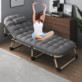 Full Bed With Upholstered And Pillows For Home Leisure, Guest Bed - Adjustable Single Sofa Bed, Durable Iron Rack, Easy To Transport And Store, A Must-have Guest Bed For Christmas Home
