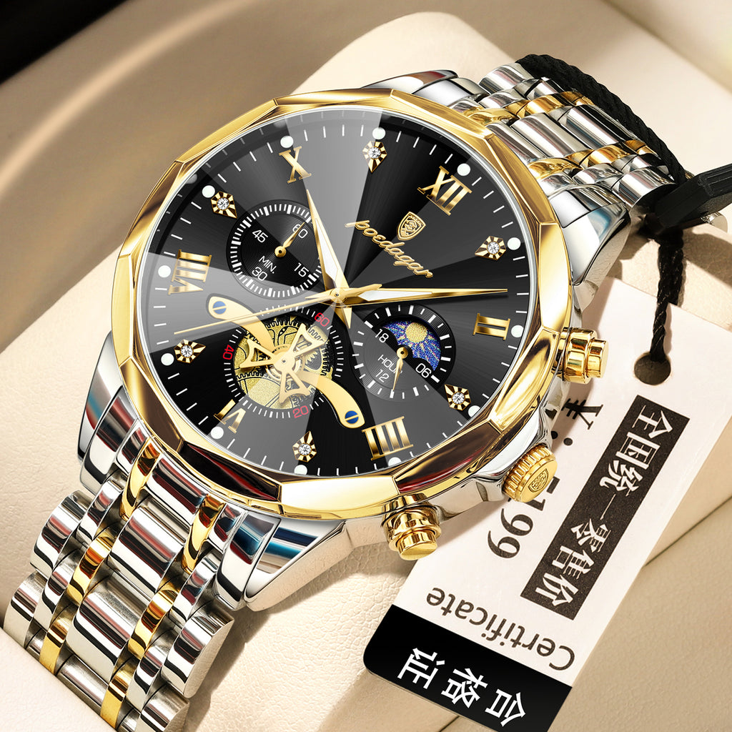 Waterproof Multifunctional Trendy High-end Luminous Men's Quartz Watch