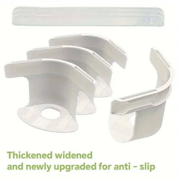 4pc Fixed Single Clamp Anti-slip And Anti-slip Movement Prevention Device. Invisible Needleless Bed Sheet Fasteners. C-shaped Bed Sheet Clamps. Enhanced Anti-slip Clamps.