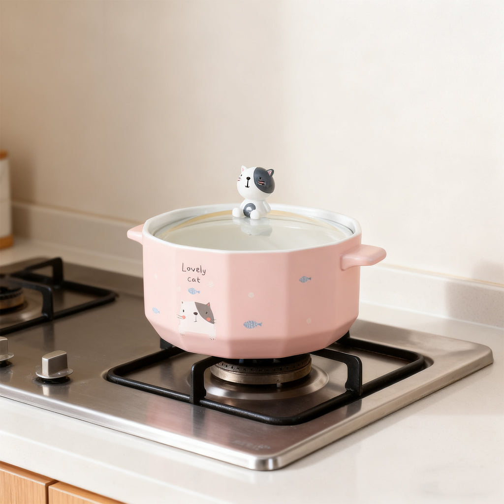 Cartoon Cat Noodles Bowl 850M-Cat