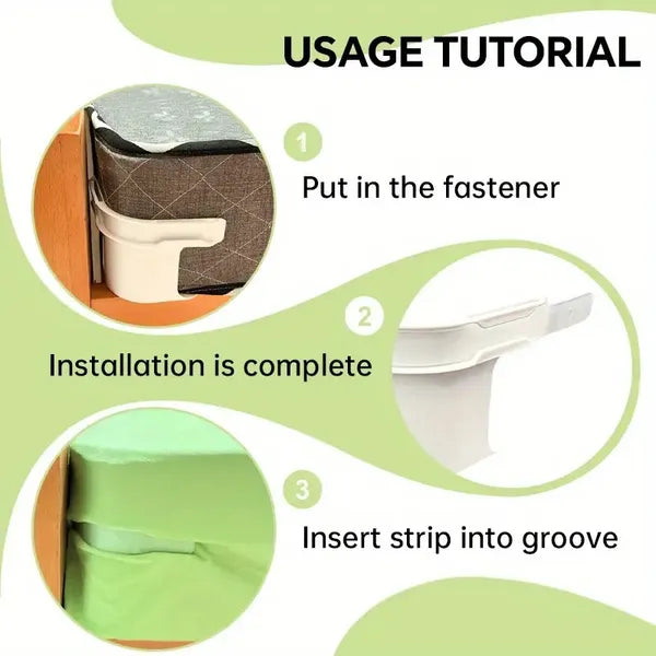 4pc Fixed Single Clamp Anti-slip And Anti-slip Movement Prevention Device. Invisible Needleless Bed Sheet Fasteners. C-shaped Bed Sheet Clamps. Enhanced Anti-slip Clamps.