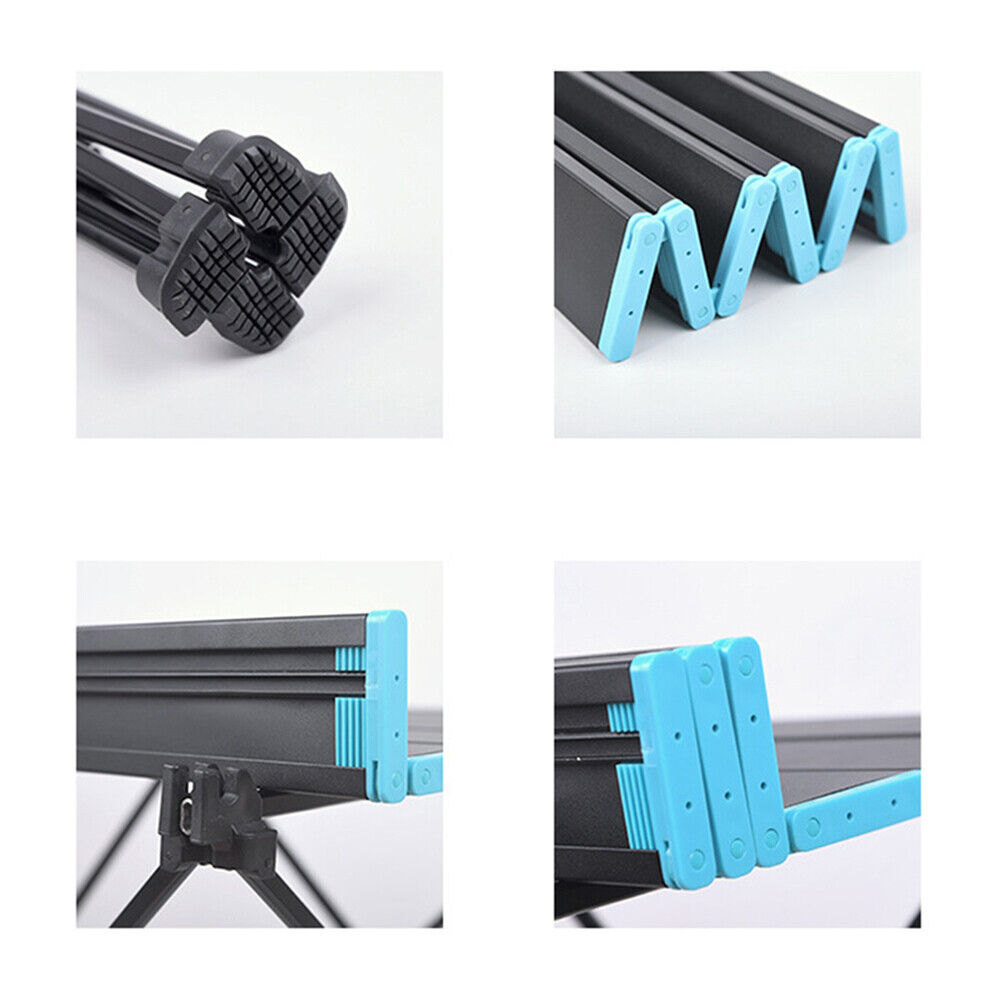 Folding Camping Table Light Weight Portable Aluminium Frame Outdoor Picnic Bag