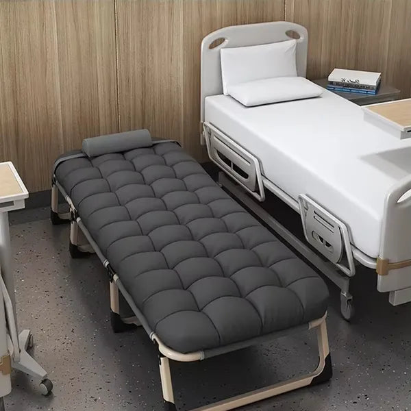 Full Bed With Upholstered And Pillows For Home Leisure, Guest Bed - Adjustable Single Sofa Bed, Durable Iron Rack, Easy To Transport And Store, A Must-have Guest Bed For Christmas Home