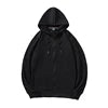 Custom Logo Thin Zipper Men's Hoodies Plus Size 100% Cotton Hooded Sweatshirts Over Size Hoodies