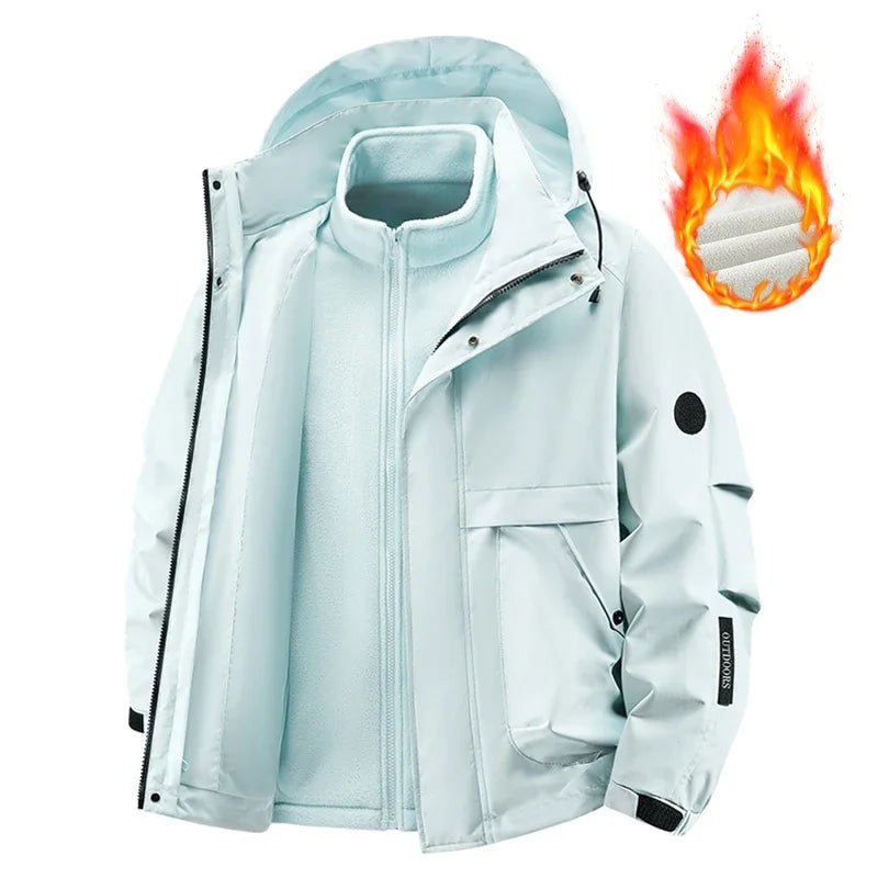 Jacket men's jacket jacket autumn and winter jacket three-in-one outdoor sports jacket fleece jacket inner jacket jacket