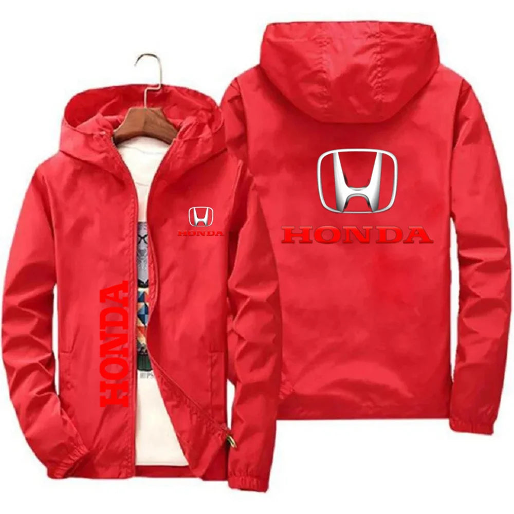 2025 New Honda Men's Off road Motorcycle Bicycle Windproof Jacket Hoodie Thin Hoodie Pilot Uniform