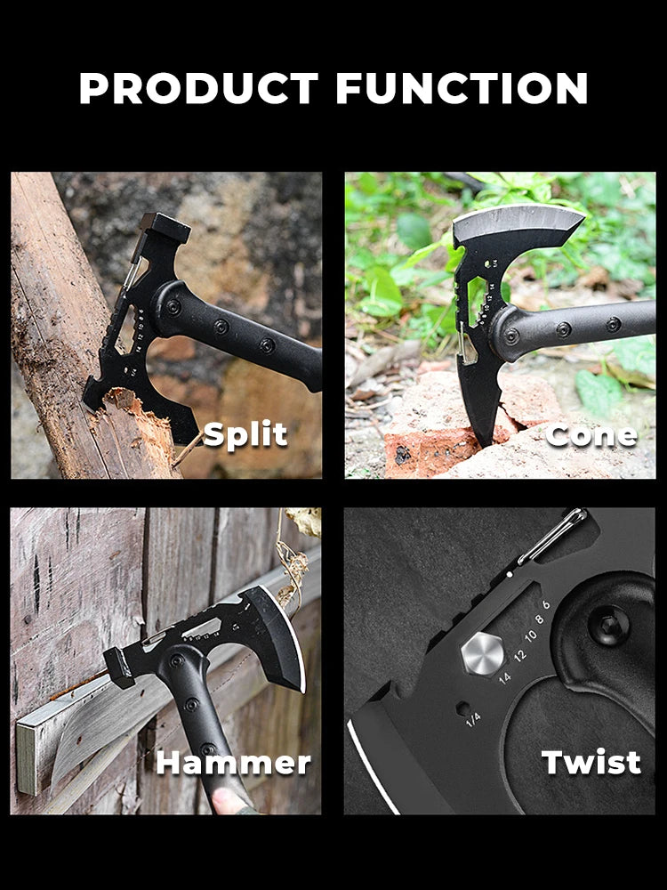 Outdoor Camping Tactical Axe Self-Defense Axe High-carbon steel Multifunctional Woodworking Axes For Hand Axe Camping