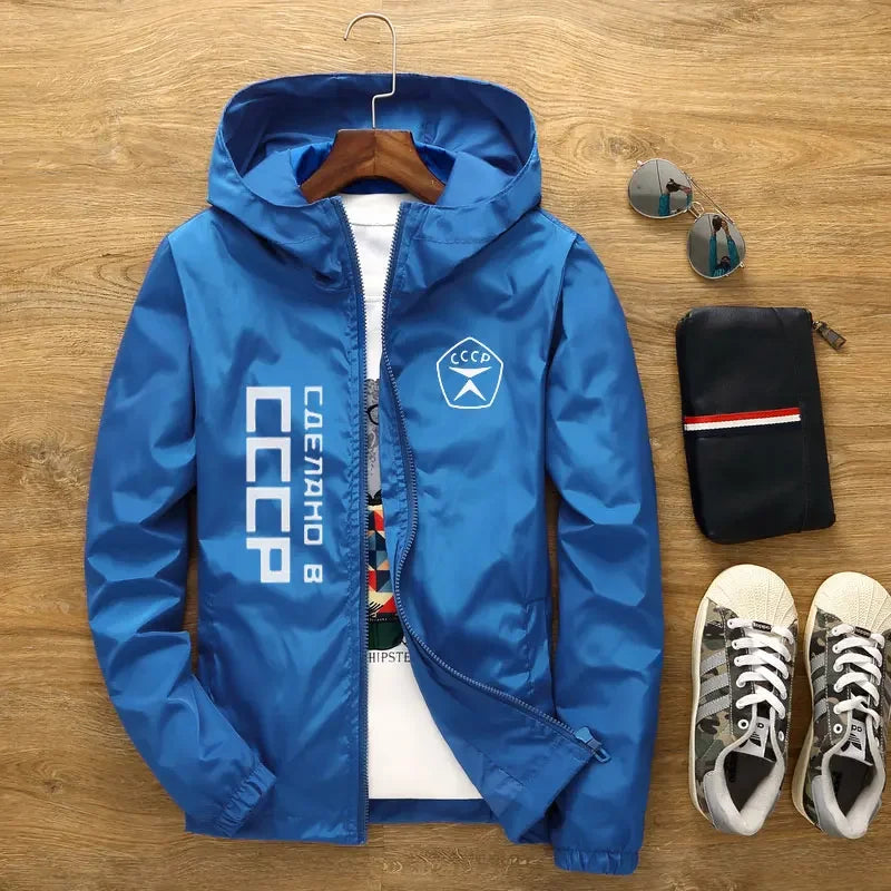 2025 Casual hooded Bomber Spring and Autumn Windbreaker Sportswear, European and American men's and women's jackets