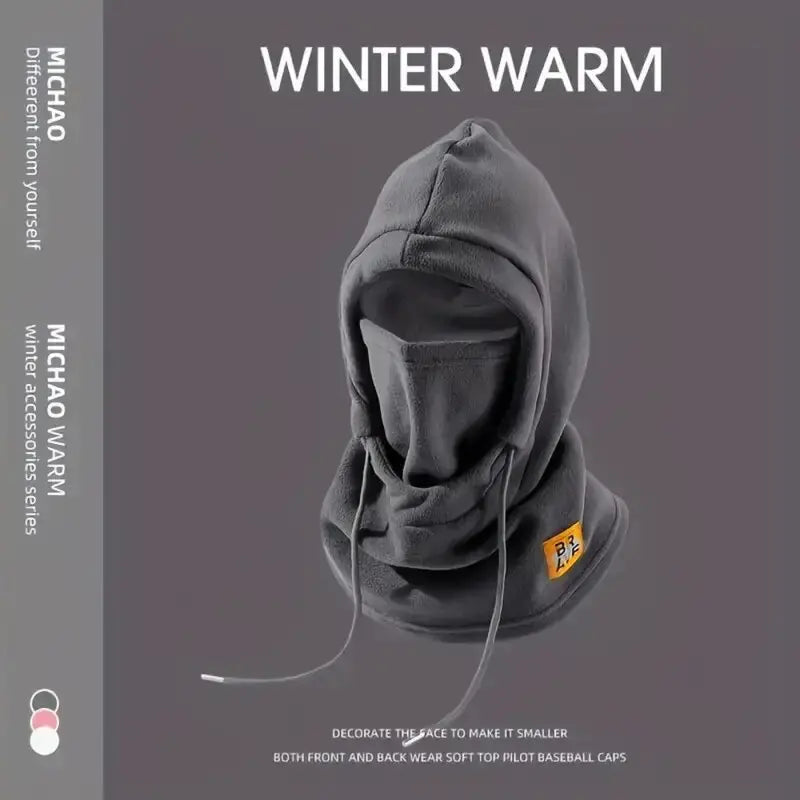 Winter Warm Hat with Mask and Neck Warmer 3-in-1 Windproof Balaclava forMen and Women Masked hat Cycling Cold Weather Protection