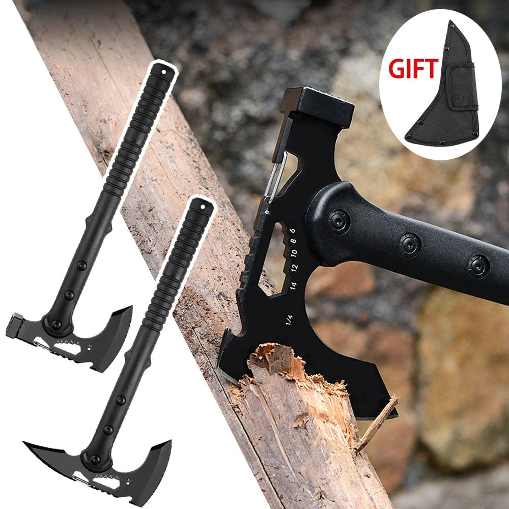 Outdoor Camping Tactical Axe Self-Defense Axe High-carbon steel Multifunctional Woodworking Axes For Hand Axe Camping