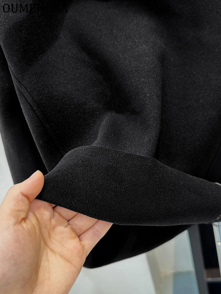 Winter Half Turtleneck Solid Long Sleeve T-Shirt Women New Thick Warm Tops Soft Pullovers Simple Chic Clothes for Cold Weather