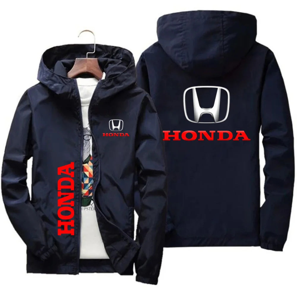 2025 New Honda Men's Off road Motorcycle Bicycle Windproof Jacket Hoodie Thin Hoodie Pilot Uniform
