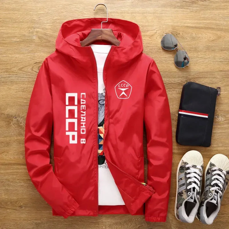 2025 Casual hooded Bomber Spring and Autumn Windbreaker Sportswear, European and American men's and women's jackets