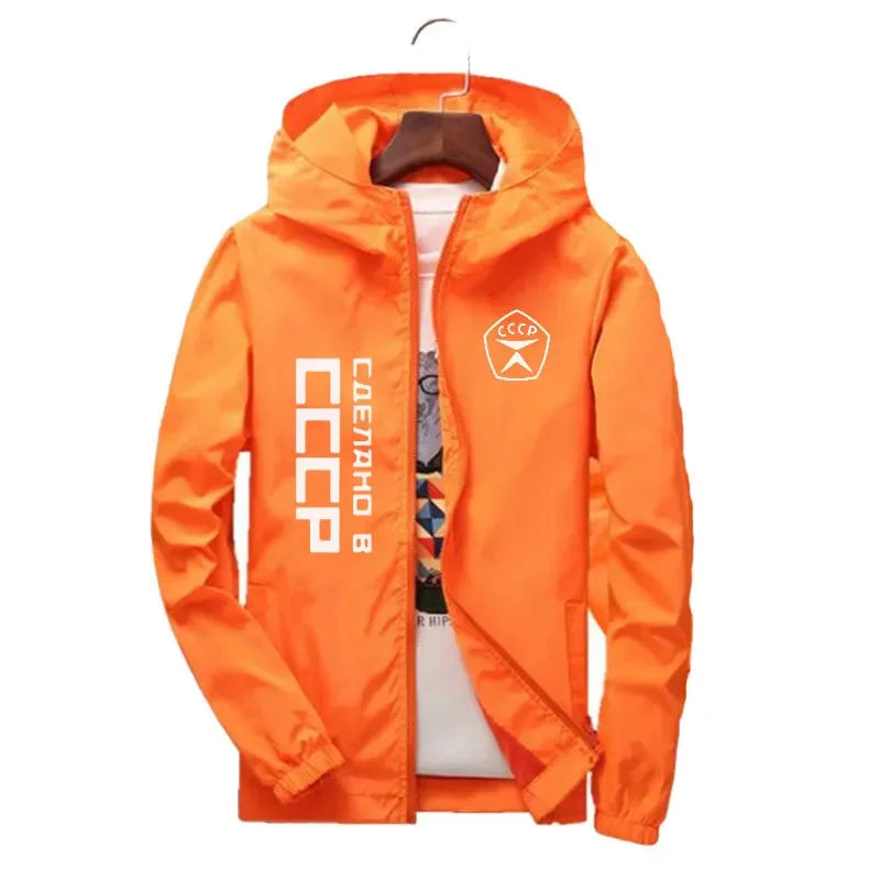 2025 Casual hooded Bomber Spring and Autumn Windbreaker Sportswear, European and American men's and women's jackets