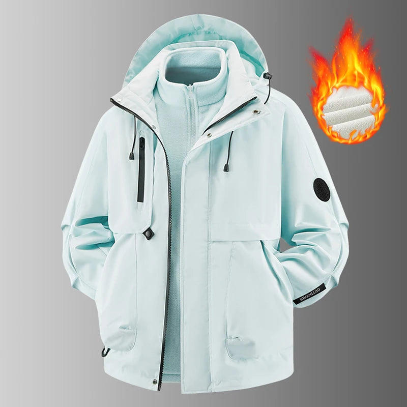 Jacket men's jacket jacket autumn and winter jacket three-in-one outdoor sports jacket fleece jacket inner jacket jacket