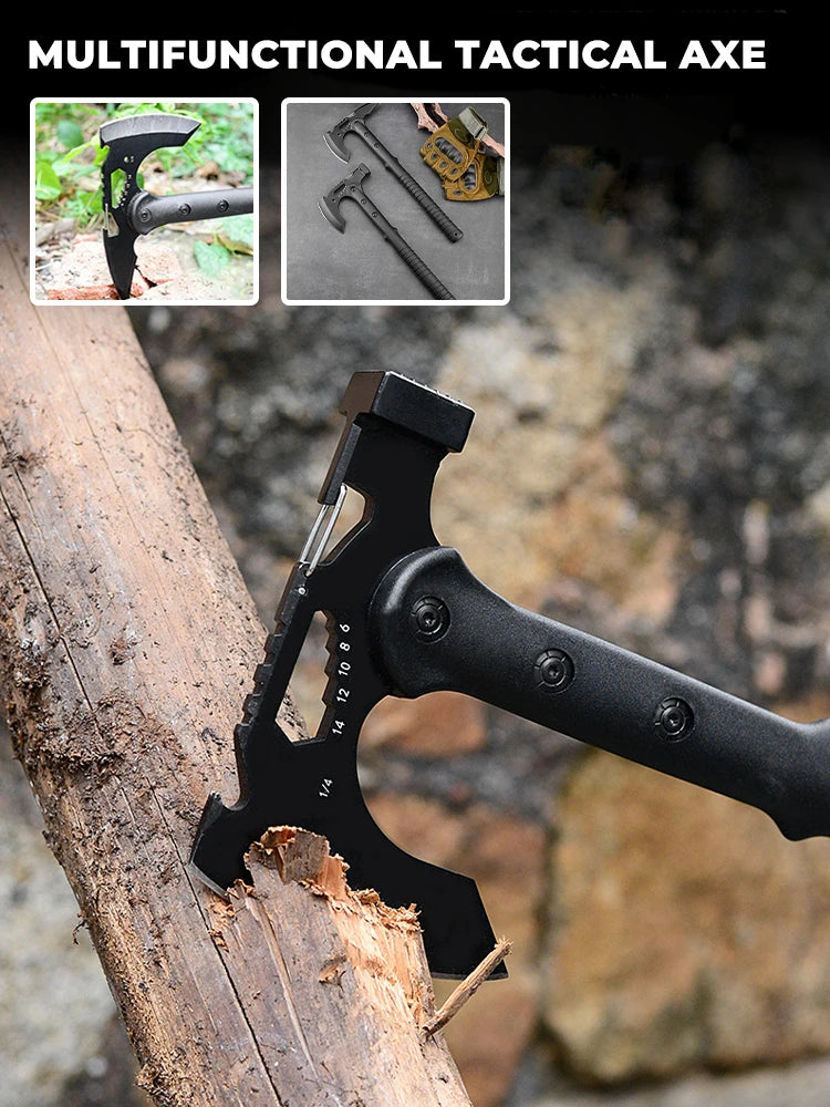 Outdoor Camping Tactical Axe Self-Defense Axe High-carbon steel Multifunctional Woodworking Axes For Hand Axe Camping