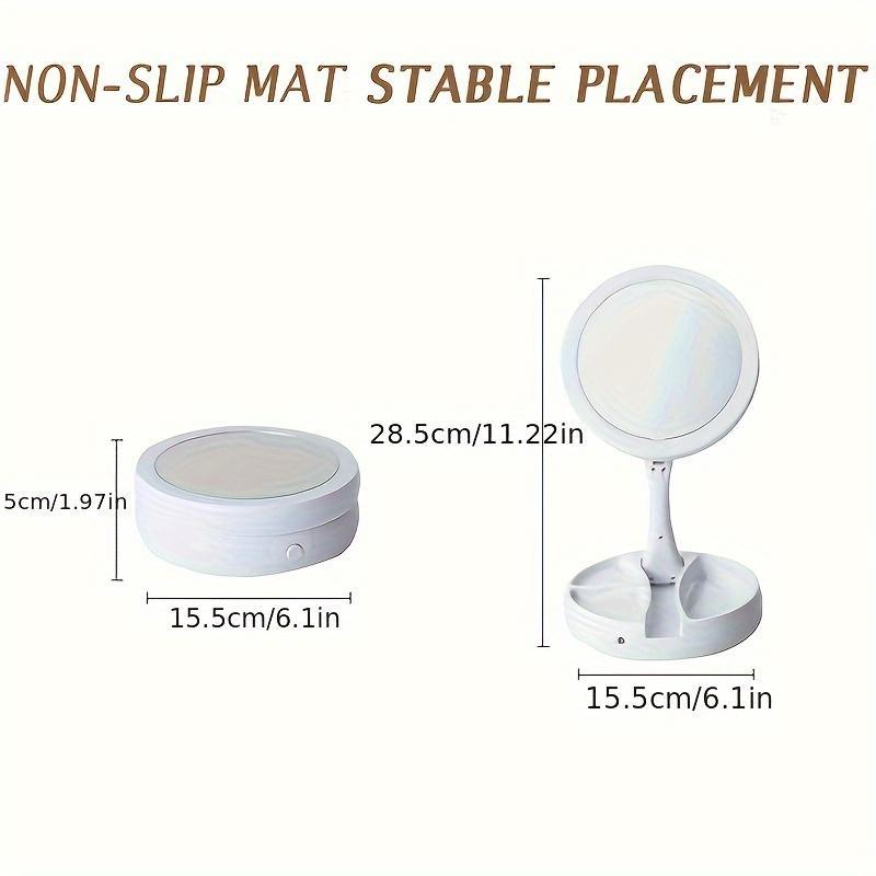 LED Illuminated Makeup Mirror, High-definition Desktop Vanity Mirror, A Must-have For Girls' Dormitories And Bedrooms.
