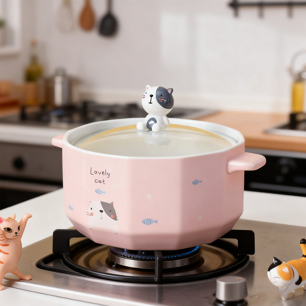 Cartoon Cat Noodles Bowl 850M-Cat