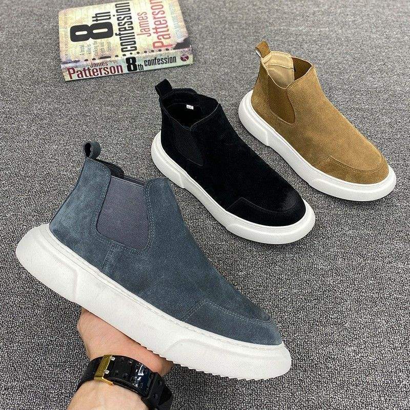 Autumnwinter Men's High-top Slip-on Shoes